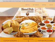 Tablet Screenshot of blendpak.com